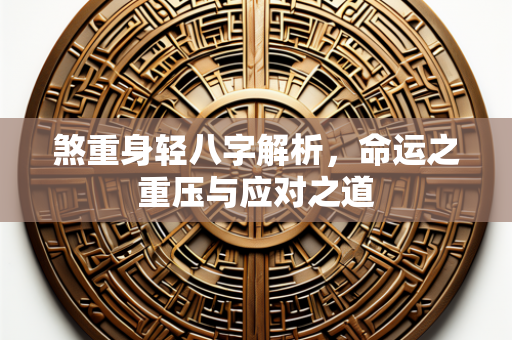 煞重身轻八字解析，命运之重压与应对之道