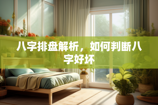 八字排盘解析，如何判断八字好坏
